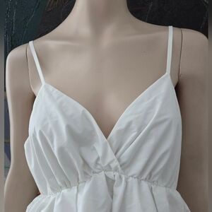 Aniye By | White Tiered Mini Slip Dress